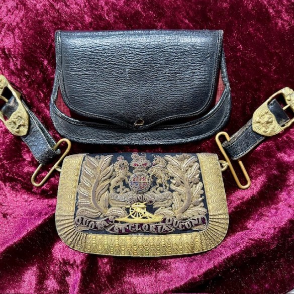 Armoury Antiques and Militaria Victorian Artillery Sabretache 1
